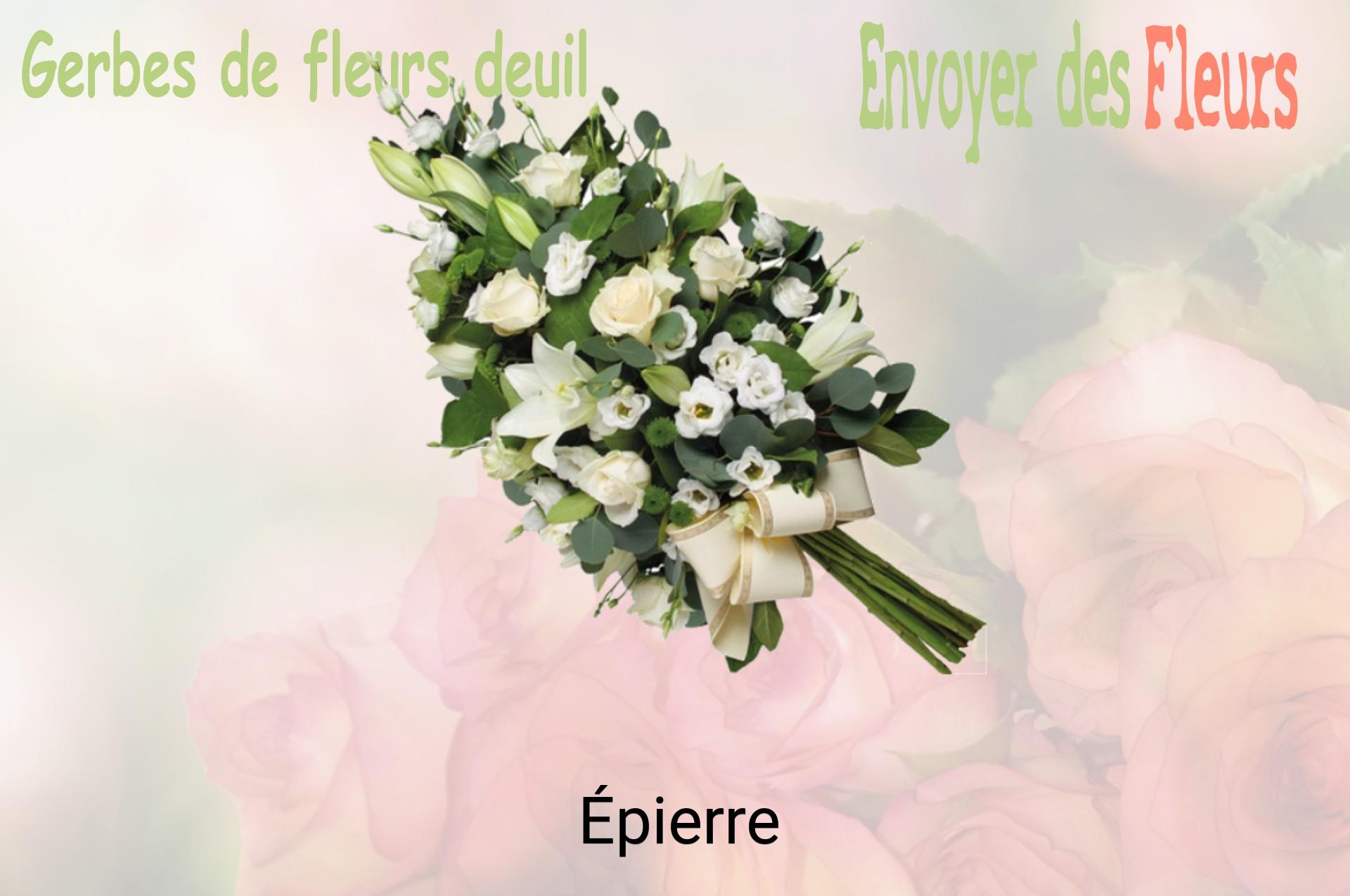Gerbe de fleurs de deuil livrée à Épierre